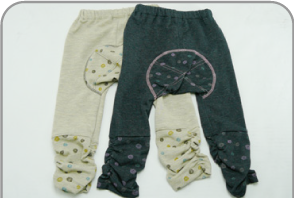 baby wear made in japan「Nadi a Biffi」の手描き水玉ルーズモンキー